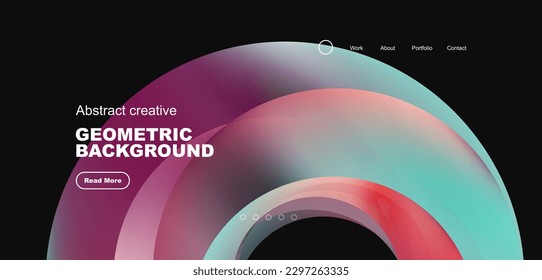 Círculos de fondo abstracto mínimo. Concepto técnico o empresarial, patrón para papel tapiz, banner, fondo, página de aterrizaje, arte mural, invitación, impresiones
