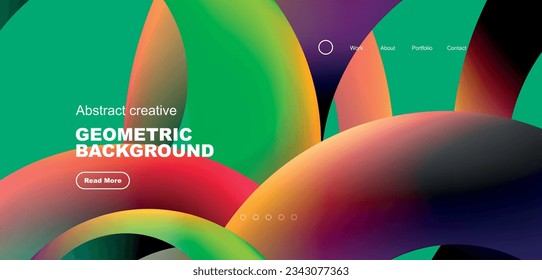 Circles minimal abstract background. Techno or business concept, pattern for wallpaper, banner, background, landing page, wall art, invitation, prints