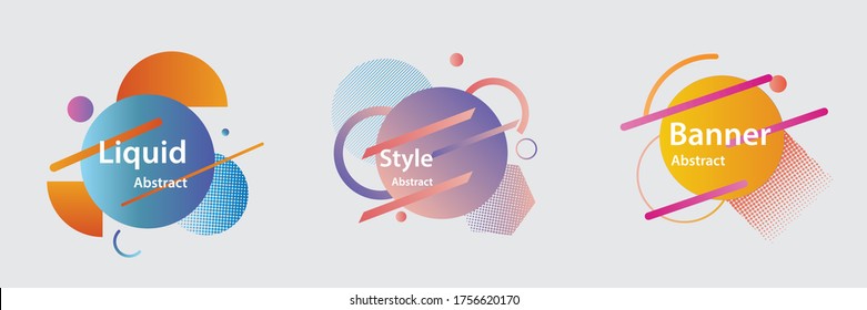 Circles with minimal design. Abstract geometric backgrounds. Vector frame for text Modern Art.Vector illustration