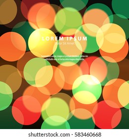 Circles in Modern Graphic/Design Elements Bokeh Effect Minimal Style Background