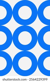 Circles naive geometric shapes pattern