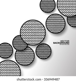Circles with Net Design Background