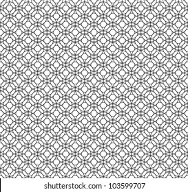 circles net seamless black and white pattern