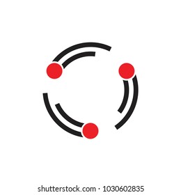 circles object round motion logo vector