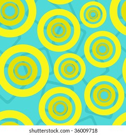 circles on blue