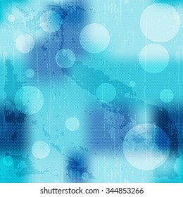 circles on a blue background grunge texture seamless background
