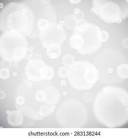 Circles on gray background, vector