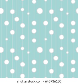 Circles on the line seamless pattern.Modern stylish texture.Blue and white