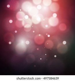 Circles on red tone background, vector illustration