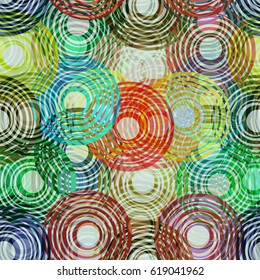 circles ornamental wallpaper