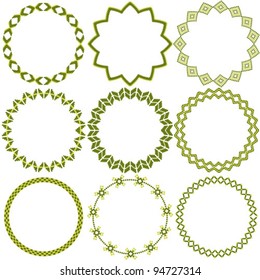 Circles with ornaments