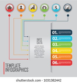 circles and other elements for infographic. Template for cycle diagram, graph, presentation and round chart. Business concept with 5 & 6 options, parts, steps or processes.
