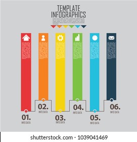 circles and other elements for infographic. Template for cycle diagram, graph, presentation and round chart. Business concept with 3-6 options, parts, steps or processes.