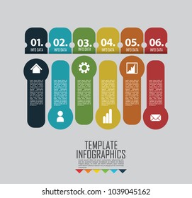 circles and other elements for infographic. Template for cycle diagram, graph, presentation and round chart. Business concept with 5 options, parts, steps or processes.