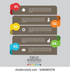 circles and other elements for infographic. Template for cycle diagram, graph, presentation and round chart. Business concept with 5 options, parts, steps or processes.