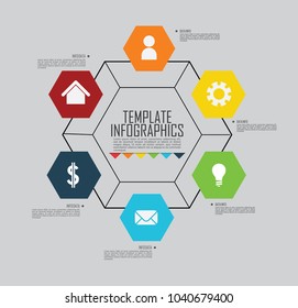 circles and other elements for infographic. Template for cycle diagram, graph, presentation and round chart. Business concept with 5 options, parts, steps or processes.