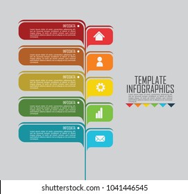 circles and other elements for infographic. Template for cycle diagram, graph, presentation and round chart. Business concept with 5 options, parts, steps or processes.