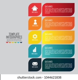 circles and other elements for infographic. Template for cycle diagram, graph, presentation and round chart. Business concept with 5 options, parts, steps or processes.
