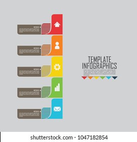 circles and other elements for infographic. Template for cycle diagram, graph, presentation and round chart. Business concept with 5 options, parts, steps or processes.
