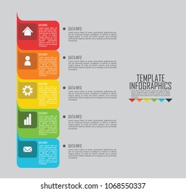 circles and other elements for infographic. Template for cycle diagram, graph, presentation and round chart. Business concept with 5 options, parts, steps or processes.