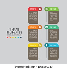 circles and other elements for infographic. Template for cycle diagram, graph, presentation and round chart. Business concept with 5 options, parts, steps or processes.