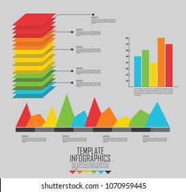 circles and other elements for infographic. Template for cycle diagram, graph, presentation and round chart. Business concept with 5 options, parts, steps or processes.