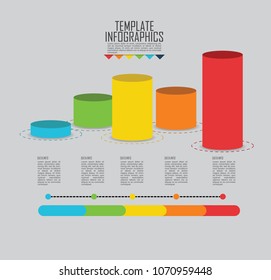 circles and other elements for infographic. Template for cycle diagram, graph, presentation and round chart. Business concept with 5 options, parts, steps or processes.