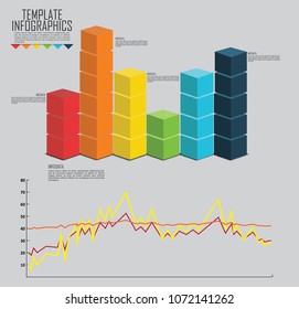 circles and other elements for infographic. Template for cycle diagram, graph, presentation and round chart. Business concept with 5 options, parts, steps or processes.