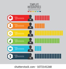 circles and other elements for infographic. Template for cycle diagram, graph, presentation and round chart. Business concept with 5 options, parts, steps or processes.