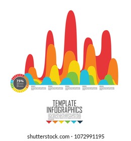 circles and other elements for infographic. Template for cycle diagram, graph, presentation and round chart. Business concept with 5 options, parts, steps or processes.
