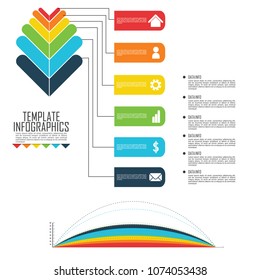 circles and other elements for infographic. Template for cycle diagram, graph, presentation and round chart. Business concept with 5 options, parts, steps or processes.