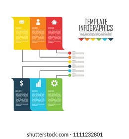 circles and other elements for infographic. Template for cycle diagram, graph, presentation and round chart. Business concept with 5 options, parts, steps or processes.