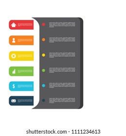 circles and other elements for infographic. Template for cycle diagram, graph, presentation and round chart. Business concept with 5 options, parts, steps or processes.