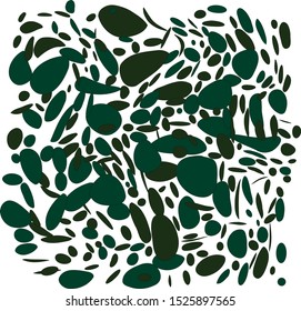 circles, ovals, abstract background, wallpaper. Abstract Symbols Pattern Generative Art background illustration. green, light green. top sale