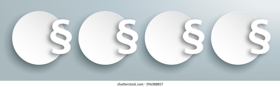Circles with paragraphs on the gray background. Eps 10 vector file.