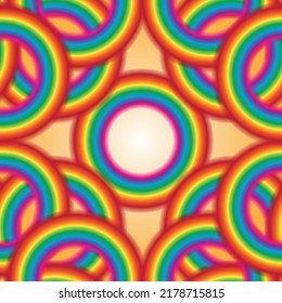 patrón de círculos de hermosos colores de mezcla