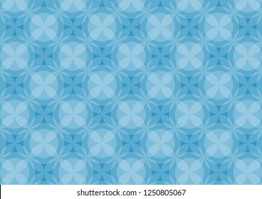 Circles pattern blue background, Vector illustration