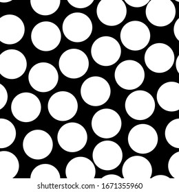 Circles pattern. Circular figures seamless ornament. Geometric motif. Rounds background. Circle shapes wallpaper. Geometrical backdrop. Digital paper, textile print, web design, abstract. Vector art