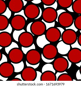 Circles pattern. Circular figures seamless ornament. Geometric motif. Rounds background. Circle shapes wallpaper. Geometrical backdrop. Digital paper, web design, textile print, abstract. Vector art.