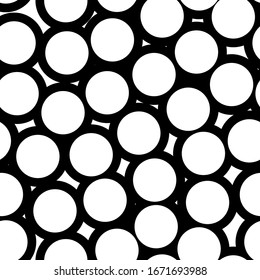 Circles pattern. Circular figures seamless ornament. Geometric motif. Rounds background. Circle shapes wallpaper. Geometrical backdrop. Digital paper, textile print, web design, abstract. Vector art.