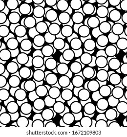Circles pattern. Circular figures seamless ornament. Geometric motif. Rounds background. Circle shapes wallpaper. Geometrical backdrop. Digital paper, textile print, web design, abstract. Vector work.