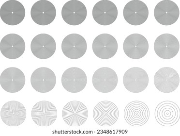 Kreise Muster aus verschiedenen Radius-Vinyl-Täuschungsspirale