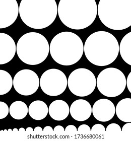 Circles pattern. Dots ornament. Circle figures backdrop. Dot shapes motif. Rounds background. Dotted wallpaper. Digital paper, web design, abstract image, textile print. Vector illustration.