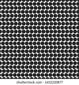 Circles pattern. Dots seamless ornament. Dot motif. Circular figures backdrop. Rounds background. Dotted wallpaper. Digital paper, textile print, abstract image, vector illustration, web design.