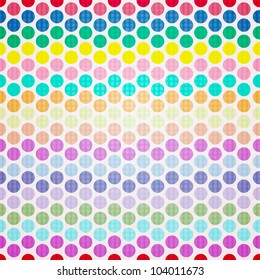 Circles pattern in fashion trend colors