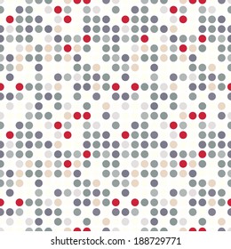 Circles pattern in fashion trend colors