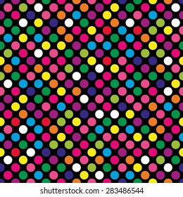 Circles pattern in fashion trend colors