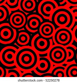 Circles pattern in fashion trend colors