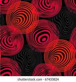 Circles pattern in fashion trend colors