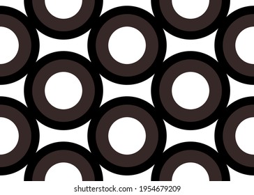 Circles pattern. Geometric seamless pattern for design.